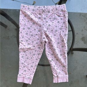 Carter’s Flower Print Sweatpants in Pink - Size 24 Months